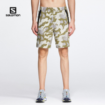 salomon salomon mens outdoor sports shorts new printed five-point pants quick-drying breathable camouflage