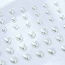 Judy handmade scrapbook scrapbook Handbook DIY decorative accessories peach heart Pearl stickers 2 selection