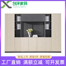 Simple modern white rubber filing cabinet five door floor cabinet 7 door opening Cabinet 3 door bookcase owner office information Cabinet