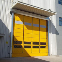 Stacking door PVC fast industrial door radar induction automatic lifting stacked door garage wind resistant electric roller shutter door