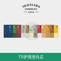Single piece MIDORI travelers notebook Traveler notebook TN passport-type inner core