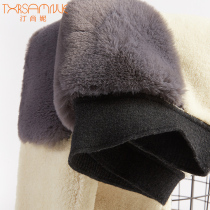 Cotton pants Men Thickened Cashmere Warm Pants Women Wool Pants Gush Winter Middle Aged double height waist cashmere pants