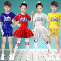  Sequined jazz dance performance suit DS performance suit womens new modern sexy hip-hop suit skirt cheerleading costume