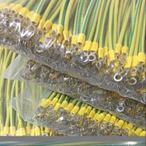  Bridge wire ground wire Bridge type brass row wiring board Copper wire 6 square power distribution box Wire yellow-green power distribution cabinet