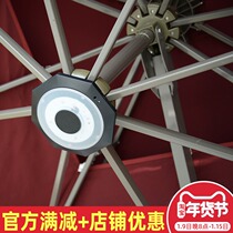Outdoor beach umbrellas LED lights Roman umbrella light Balcony Courtyard Sun Umbrella Smart Music Light Umbrella Light
