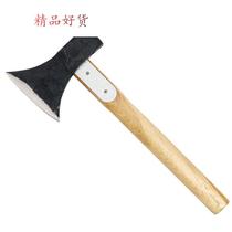 Handmade forged axe household chopping track Steel steel outdoor tree cutting wood tools woodworking small axe large