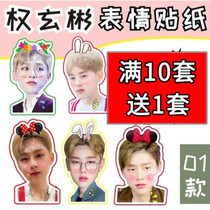 Right Xuanbin to tail cat Big Head sticker paper mobile phone frosted sticker star perimeter customization