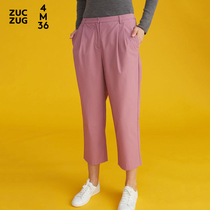 ZUCZUG 4M36 Strong twist cotton pleated straight pants C191PA06
