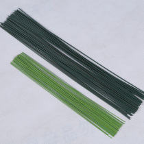 Green wire rose silk mesh flower rod paper flower handmade DIY material thickness corsage wire products floral materials