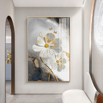 Modern simple light luxury porch decorative painting living room aisle corridor toilet hanging painting abstract flower entrance entrance painting