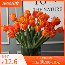 Modern table tulip flower art indoor bonsai emulated flower fake floral floral flower fake flower simulation flower decoration
