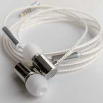 LY Acoustic-LY tunnel earphones hifi fever in ear type silver plated wire with wheat metal earphones