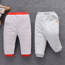 Baby cotton pants winter thickened cotton 01-2-3 years old male and female baby single pants Cotton Spring Childrens cotton pants