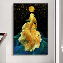 Zucai koi Diamond painting 2021 new living room full diamond porch vertical version point drill cross stitch own hand drill