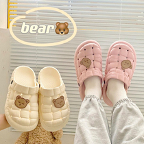 Hole Dongle Shoes Womens Summer 2022 New Beach Shoes Outside of Eva Office Baotou Half drag Operating Room Nurse Shoes