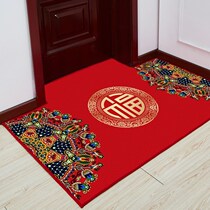 Gate Carpet Door Mat in door Large red Festive Large Size Outdoor Ground Mat Entrance Door Mat Light Extravagant and easy to clear