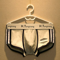 3 cotton mens underwear breathable young student boxer pants Korean version of literary color color fashion brand four-corner shorts head