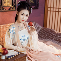 Viscount Autumn Color-Huafei Yan Hanfu Female Song System Long Son Song Pants Vest Full Waist Skirt Three Piece Embroidery Spring and Summer