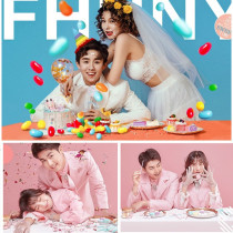 New documentary style photo simulation cake location travel wedding photography props Creative photo bread ornaments