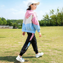 Girls  autumn sports clothes 2021 new Korean version of the middle and large childrens childrens girls 10 spring and autumn 15-year-old foreign style suit