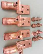 Medium frequency furnace cable head copper slap joint Water-cooled cable copper head processing custom copper electric furnace accessories