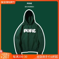 Pure Shrine oversize Loose Cotton 2021 Autumn Hoodie Foam Sweater Mens Hooded Japanese ins