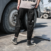 LMTNZD2021 autumn tooling casual pants men Korean trend three-dimensional tailoring slim toe ankle-length pants