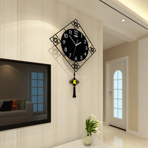 Creative clock wall clock Living room fashion modern trend clock mute Chinese style new Chinese style household quartz clock pendulum