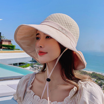 Fishermans hat female summer Japanese Korean version of fashion wild sun hat beach holiday sunshade sunscreen big brim hat