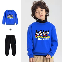 Qingkura BalaBala boy among boysnecropolis 2022 spring autumn new children pure cotton Mickey blouses