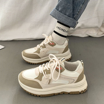 Waffle Forrest Gump Shoes Womens 2023 New Net Red Explosion Shoes Womens Thick-soled Sports Casual Shoes Spring and Autumn Daddy Shoes