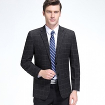 2020 autumn new mens casual single suit middle-aged male business suit jacket 317