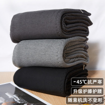 Winter cotton pants for men and women camel velvet warm pants Silk knee pads waist pads plus velvet thickened wool leggings middle-aged and elderly