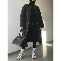 ACUP winter long scarf collar cotton clothes women 2021 New loose knee bread clothes sports style coat tide