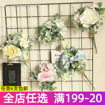 Tea Flower Emulation Floral Table Tea Table Tea Table Floral Decoration Bouquet Home Bedroom Counter Tabletop Pendulum of Flowers Fake Flowers