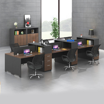  Jiajian desk staff combination staff table Simple modern card table Multi-person card holder with screen New