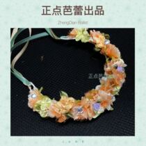 Positive Point Ballet Out of the Ballet Performance Ballet Performance Headwear Peasant Flower Rings