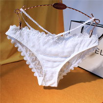Good goods rest assured to take▲European and American sexy panties Lace mesh comfortable low waist hip briefs female cotton bottom file