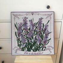 American Country European Retro Mediterranean in English Style Tip Fabric Frameless Painting Lavender