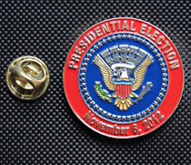 United States badge Metal chest chapter Entertainment United States Presidential Election badge Mini identification chapter Identity chapter with chapter
