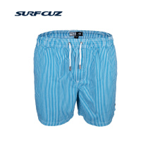 surfcuz Striped Summer Mens Shorts Beach Pants Seashore Holiday Leisure Mens Shorts Loose Cotton