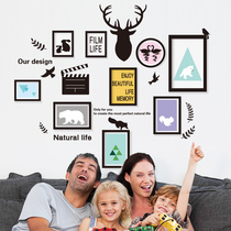 Nordic simple modern wall stickers wallpaper stickers living room background wall wallpaper decorations self-adhesive European creative frame