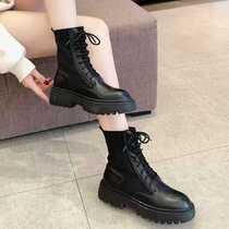 Wenzhou straight hair pretty bird leather fashion flying woven Martin boots D9(first layer cowhide)