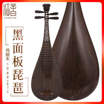 Jiangyin Pipa 6915-2 performance with black panel pipa chicken wing wood material polished plucked national musical instrument