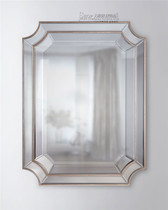 Simple modern art mirror Bathroom decorative mirror Bathroom mirror Entrance mirror Dressing makeup mirror Wall hanging mirror