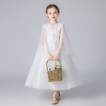 Girl princess dress flower girl dress puffy gauze childrens small host catwalk girl foreign piano performance suit summer