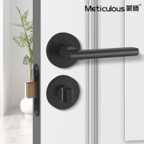 Invisible door lock indoor bedroom concealed single-sided lock toilet background wall keyless hidden lock wild lock