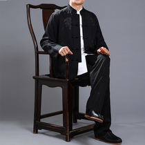 Baifulong high-grade Chinese Tang suit men Chinese style spring and autumn coat new ethnic style men Tang dress buckle jacket