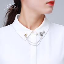  Cartoon collar buckle chain female collar pin neckline shirt Japanese cute brooch accessories pin Korean temperament