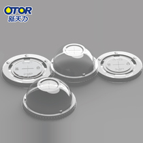 New day force disposable plastic milk tea cup cover 89 to 95 caliber flat cover ball cover transparent cover 1000 only